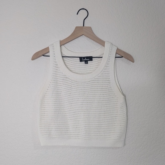 Lulus White Sweater Tank / S - Picture 1 of 6